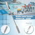 Stainless Steel Double Ended Micro Lab Scoop Spoon Half Rounded & Flat End Spatula Sampler (7 INCH)
