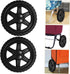 2pcs Set Replacement Rubber Wheels for Shopping Carts