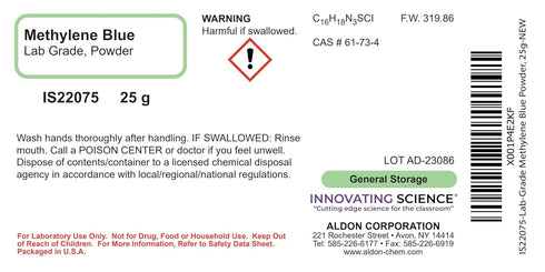 Innovating Science Lab-Grade Methylene Blue Powder, 25g - The Curated Chemical Collection