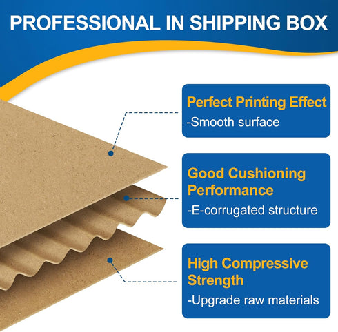 Famagic 12 Pack Small Shipping Boxes 4x4x2 Brown Corrugated Cardboard Mailer for Small Business