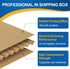 Famagic 12 Pack Small Shipping Boxes 4x4x2 Brown Corrugated Cardboard Mailer for Small Business