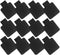 Self-Adhesive Pen Holder with Elastic Band Loop - 12 Pcs Black Leather Pencil Stylus Holder for Journals, Notebooks