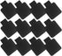 Self-Adhesive Pen Holder with Elastic Band Loop - 12 Pcs Black Leather Pencil Stylus Holder for Journals, Notebooks