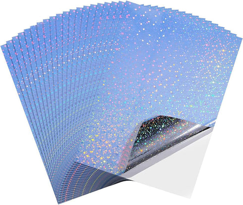 Kikumi 20 Printable Sticker Paper, Fast Ink Absorption, Printable Adhesive Paper, Easy to Use, Fast Drying, for Copiers