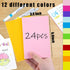 Koogel 24 Pack Mini Blank Notebooks, 12 Colors Small Pocket Notepads, 48 Pages for School Supplies