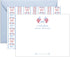 Lemon Grace Co - Personalized Patriotic Stationery, USA Stationary Cards and Envelopes Set, Note