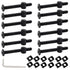 Jiozermi 12 Pcs M6 x 55mm Hex Socket Head Screws Bolts Barrel Nuts,