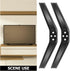 Garneck Anti-Skid Tv Feet Replacement for Screens Stable Television Stand Legs with Vibration Reduction and Non-Slip