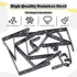 Hilitchi 20 Pack) Stainless Steel Black L Bracket Corner Brace and Straight Bracket with Screws Corner Fastener