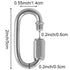 20 Pack M5 3/16 Inch Quick Link, 648 Lbs Stainless Steel Threaded Chain Connector Heavy Duty D Shape Locking Repair Link for Backpack DIY Accessories