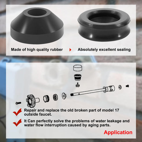 RK-17MH Repair Kit Metal Handle, Compatible with Woodford Model 17 Outside Faucet
