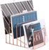 Simmer Stone Incline File Sorter, 7 Slot Magazine Holder for Documents, Metal Desktop Organizer Rack