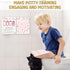 APIILVPQ 10 810" A02 Potty Training Chart with Reward Stickers, Potty Chart for Toddlers Girls, Pink Bow Reward
