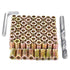 100 Pcs Wood Bolt Inserts 5/16" - 18x25mm Metal Screw and Bolt Set, Hex Socket Drive Nut Inserts for Woodworking