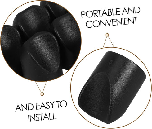 Homoyoyo 8-Pack Heavy Duty Plastic Chair Stabilizer Caps for Camping