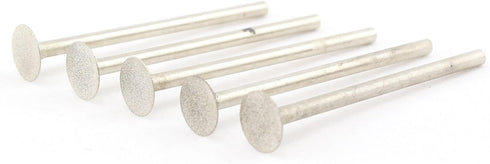 Diamond Grinding Bits 2.35mm Shank T Shape Head 8mm Engraving Burrs Pack of 10 Pcs