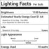 4 Pack BlueStars 10W (100 Watt Equivalent) LED Tubular Corn Light Bulbs, 1100 Lumens, 6000K Cool White, E26/E27