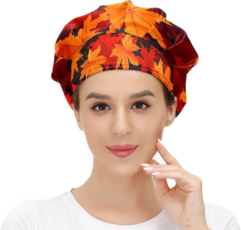 Unisex Bouffant Scrub Cap with Elastic Tie Back - Comfortable Hair Cover for Professionals