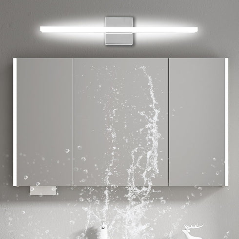 16inch 10W 5000K LED Bathroom Vanity Light Over Mirror Lighting Fixture Modern Indoor Chrome Cool White Wall Sconce