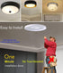 36W 3 Color Temperature LED Flush Mount Ceiling Fan Light Kit Replacement LED Light Board Panel,Retrofit LED Light