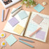 Yinder 12 Pcs Bible Highlighters No Bleed, Pastel Colors Chisel Tip, 6 Pack 300 Sheets Cream Colors Transparent Clear Sticky Notes 3 x 3 Inch, Neutral Colors Bible Study Supplies for Note(Fresh)