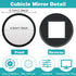 CIATBYYJ 2Pcs 2.24inch Office Cubicle Mirrors, Adjustable Monitor Mirror to See Behind You for Work Accessories, Small