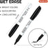 Shuttle Art Wet Erase Markers, 15 Pack Black 1mm Fine Tip Smudge-Free Markers, Use on Laminated Calendars,Overhead Projectors,Schedules,Whiteboards,Transparencies,Glass,Wipe with Water by Shuttle Art
