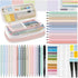 HRFGWDD 52 PCS Aesthetic School Supplies with Highlighters, Mechanical Pencils, Color Ink Gel