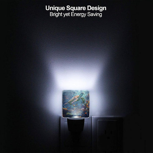 Bshuey Led Night Light, Sea Turtle Decorative Plug in Nightlights,with Smart Auto Dusk to Dawn Night Light for Bedroom