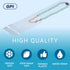 GPI POLY 2" 12" 500 Count, 2 GPI - x Long Zip Bags, Mil, Clear Plastic Reclosable Zipper Poly Baggies, with Resealable