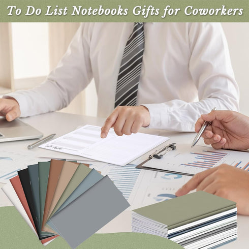 Qilery 50 Pcs Bulk Pocket Planner 2024, Habit Tracker Notebooks, Employee Gifts, Inspirational Quotes, Weekly Goals