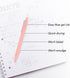 Set of 4 Assorted Jewels Retractable Gel Luxe Pens