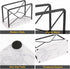 Modern Mail Holder for Home Office - Metal Letter Organizer Sorter for Desk, Envelope Storage Rack with Marble Base