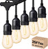 Svater Outdoor Led String Lights 25 FT, Patio Lights for Outside with