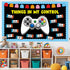 Mindset Set Growth Video Game Theme Bulletin Board Mental Health Bulletin Board Decorations Inspirational Cutouts