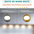 Counter 110V Dimmable, 2.4", 6000K, 3 Under Lights, Curio Cabinet LED Puck Lighting, Wall Plugged in, Wireless RF