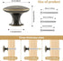 4X Oil Rubbed Cabinet Knobs Antique Bronze Cabinet Hardware Round Vintage Dresser Door Knob Pull Handles 30mm/1.18in for Closet Chest Bathroom Kitchen Furniture Cupboard by OctinPris