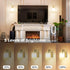 1 Pack 6000mAh 4 Dimmable iThird Battery Operated Wall Sconce Light: Gold Rechargeable Wall Lights with Touch