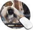 JaoXer 8-Inch Pekingese Dog Round Mouse Pad - Your Desk Companion for Office, Desktop, Laptop, Personal Computers