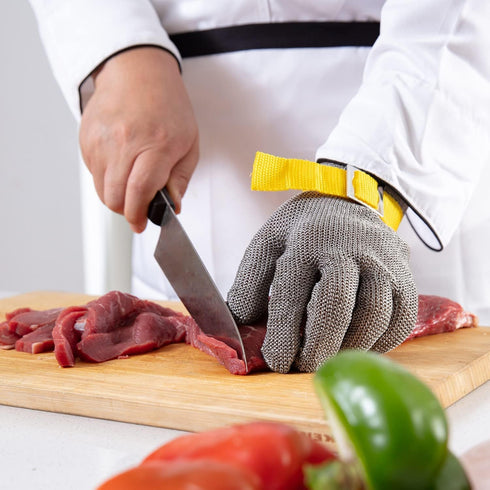 Dowellife Level 9 Cut Resistant Glove, Stainless Steel Mesh Knife Cutting Glove for Kitchen