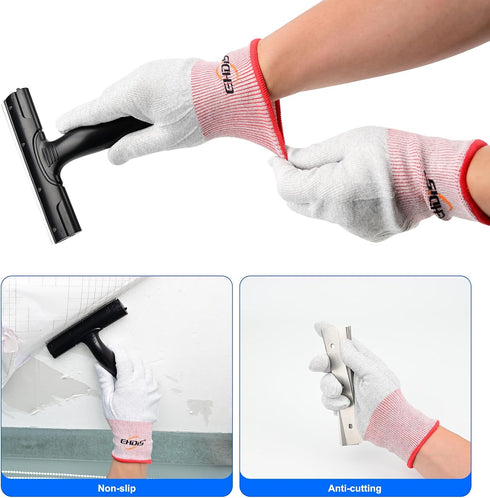 15''-58'' 6" 20 EHDIS Adjustable Razor Blade Scraper, Long Handle Blade Scraper Tool with Double-Edge Blades