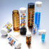 Sterile Empty Glass Vials with Measuring Line, Brown/Clear Sample Vials with Screw Cap for Chemistry Lab