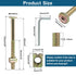 Biaungdo M8 100mm 8 x Bunk Bed Bolts, Hex Drive Socket Furniture Barrel Screws Bolt Nuts Furniture Crib Baby Bed Bolt