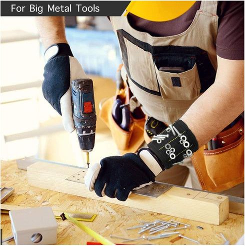 Magnetic Tray Set, 2PC Magnetic Tool Trays and Black Magnetic Wristband, Best Gift for DIY Handyman