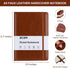 5.5x8.3 192 A5 (Brown*6) ZCZN Lined Journal Notebooks for Work, in, Pages, Hardcover Leather Journals for Writing