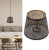 LICAEVEY E26 E27 Bulb 15 13 19 cm, Hollow Carved Metal Lamp Shade, Base Compatible, Detachable Cylindrical Hollow Out