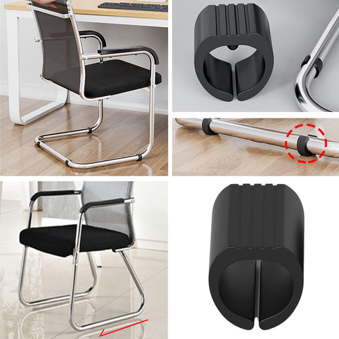 Vdaxvme 12 Pack U-Shape Non-Skid Furniture Pads Chair Leg Protectors For Hard Floors Rolling Carts U Shaped Furniture