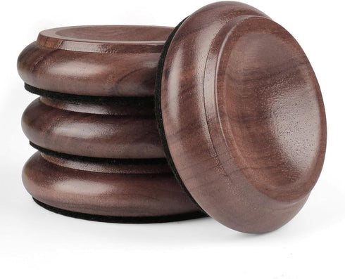 KingPoint Piano Caster Cups Furniture Pads Upright Piano Caster Cups Wood Coasters Cups