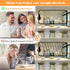 PARTPHONER LED Light Bulbs, 4 Pack, Dimmable Vintage Edison Bulb, E26 60W Equivalent, Warm White 2700K