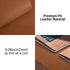 Leather Desk Pad Protector, Non-Slip PU Leather Blotter, Waterproof Writing Pad for Office and Home (Brown)